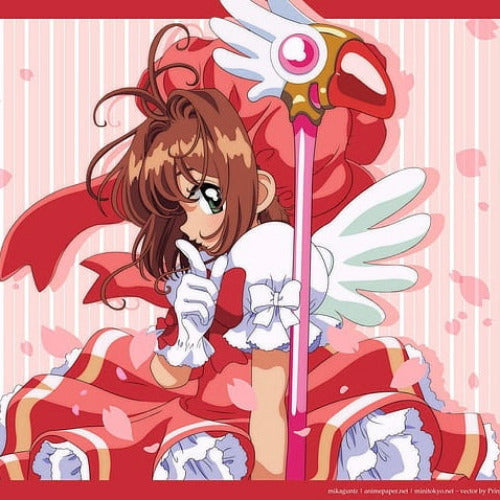 Authentic Cardcaptor Sakura gashapon figure with Clow Card design, imported from Japan, perfect for anime and capsule toy collectors.