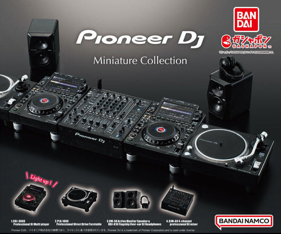 Japan Bandai Gashapon Pioneer DJ Equipment miniature collection figure featuring a detailed replica of DJ equipment, perfect for collectors and DJ enthusiasts.
